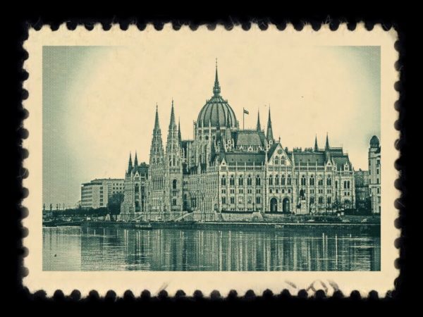 Budapest Hungary Antique Stamp