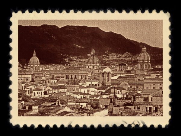 Palermo Italy Antique Stamp