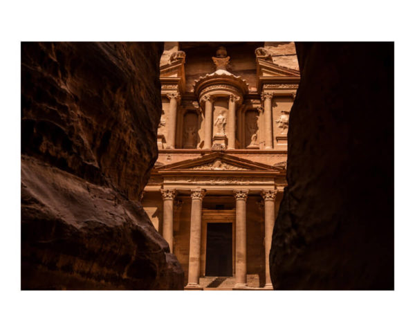 Petra In Jordan Between Two Rocks