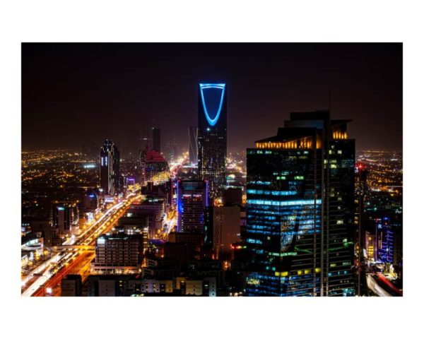 Riyadh In Saudi Arabia During The Night