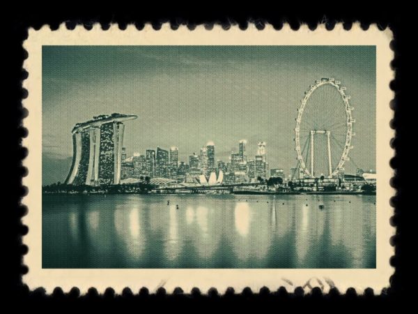 Singapore Antique Stamp