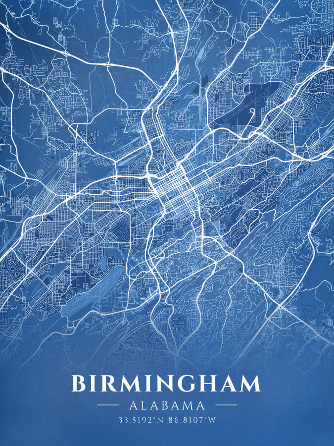 Birmingham Blueprint Map