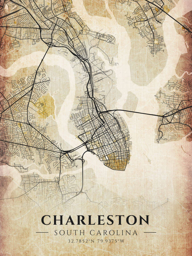 Charleston Antique Map