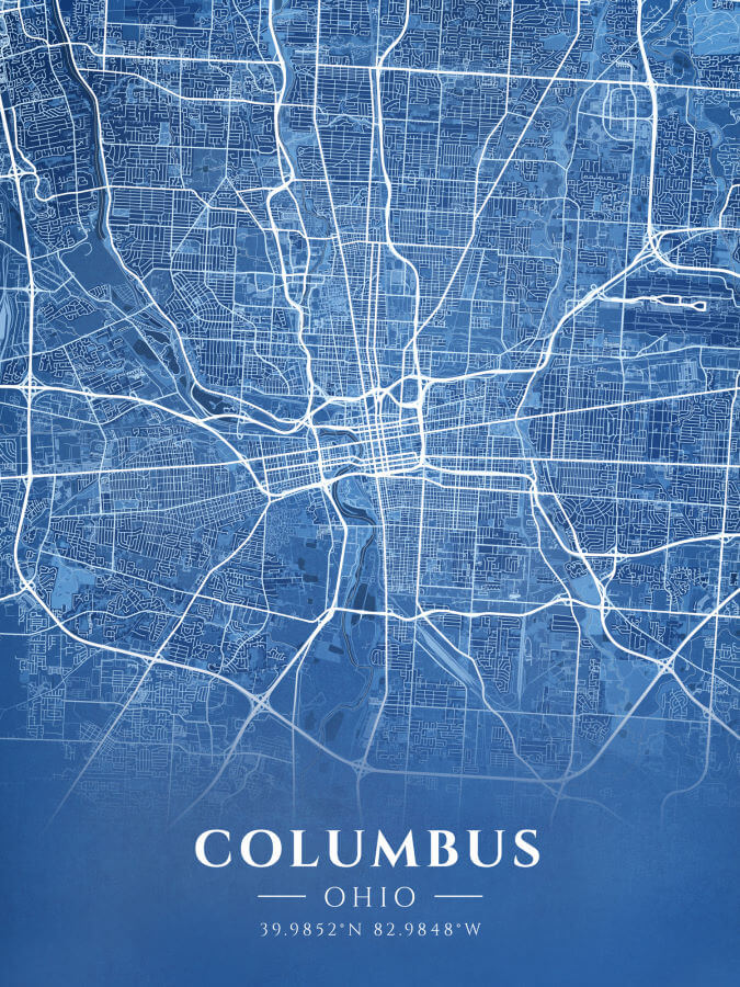 Columbus Blueprint Map