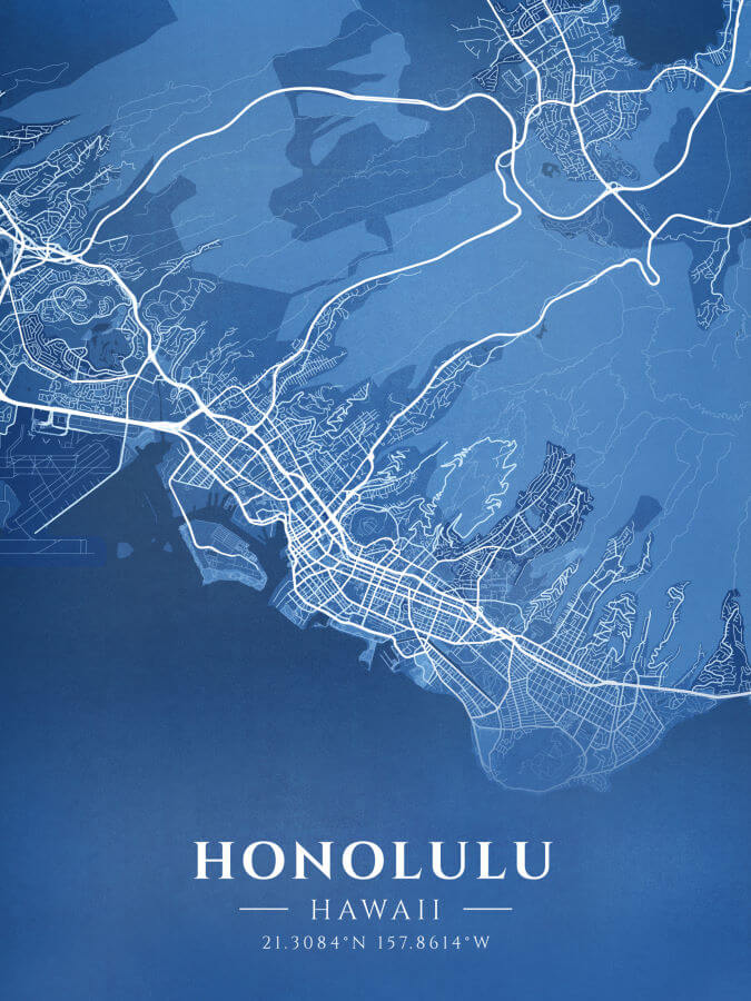 Honolulu Blueprint Map