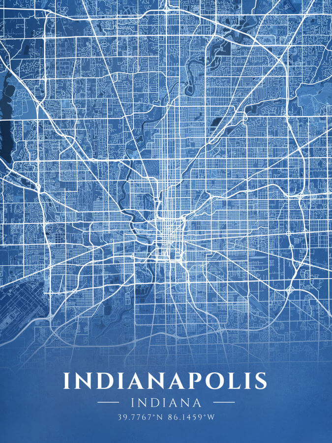 Indianapolis Blueprint Map