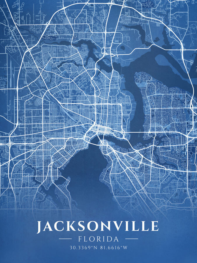 Jacksonville Blueprint Map