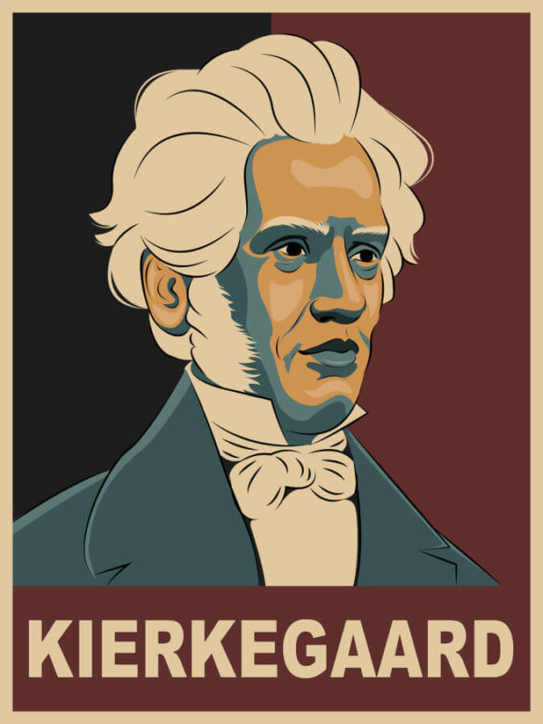 Kierkegaard Illustration Wall Art