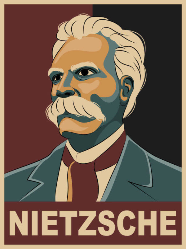 Nietzsche Illustration Wall Art