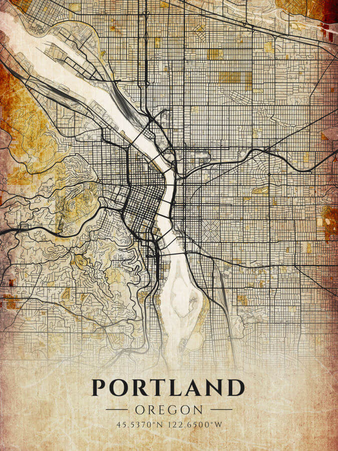 Portland Antique Map