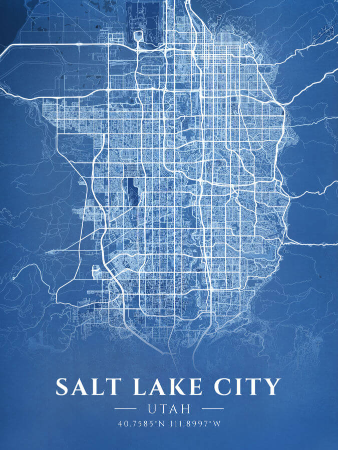 Salt Lake City Blueprint Map