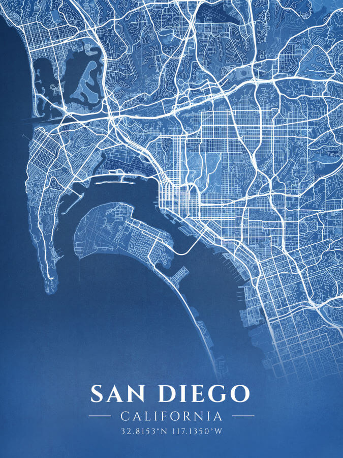 San Diego Blueprint Map