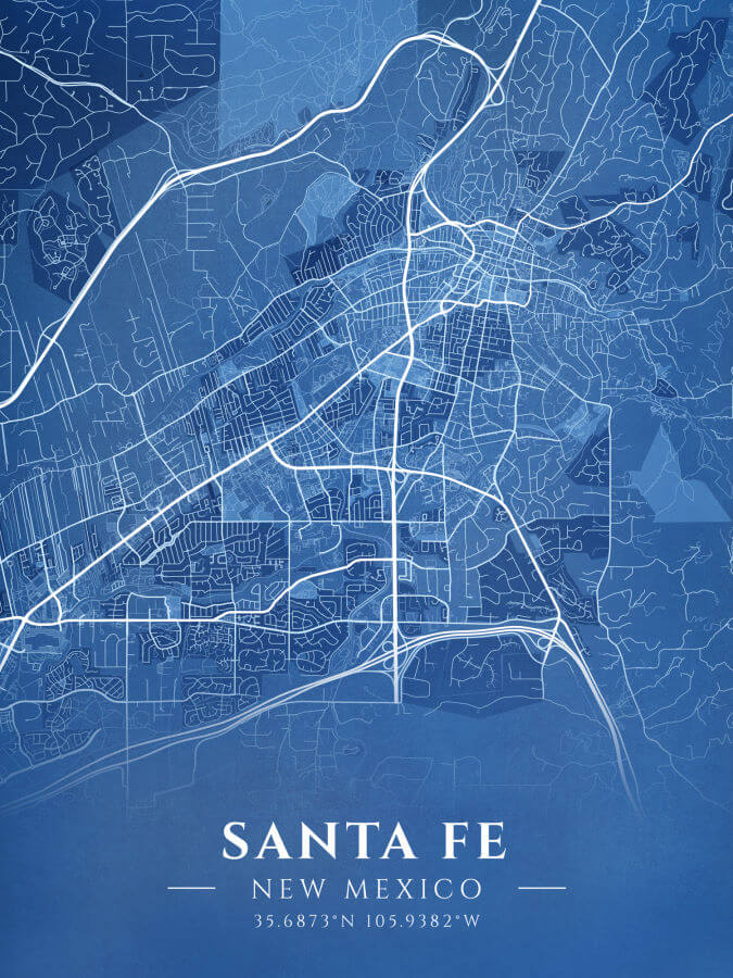 Santa Fe Blueprint Map