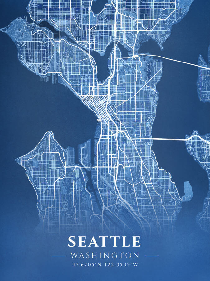 Seattle Blueprint Map