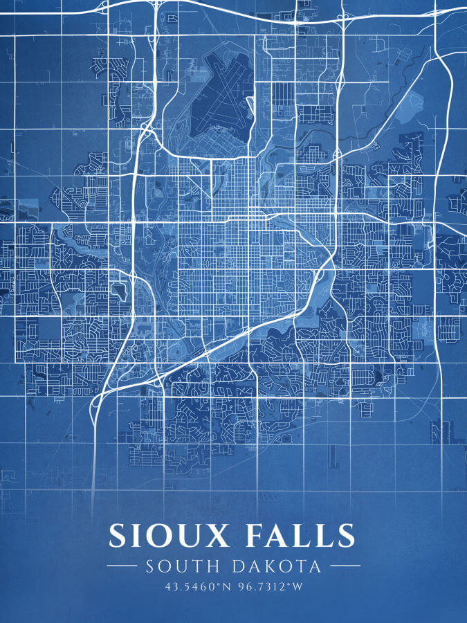 Sioux Falls Blueprint Map