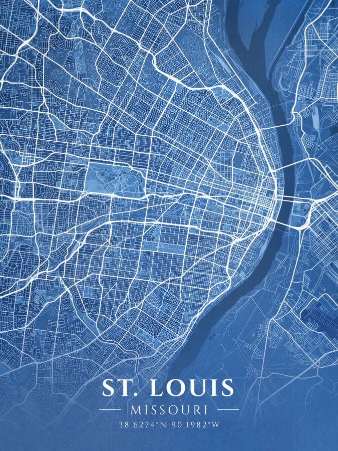 St. Louis Blueprint Map