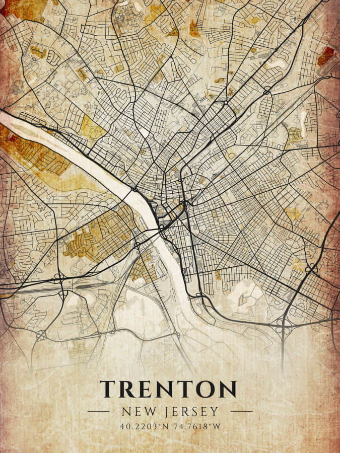 Trenton Antique Map