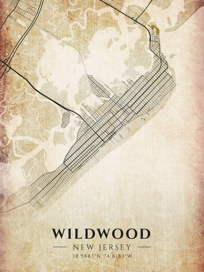 Wildwood Antique Map