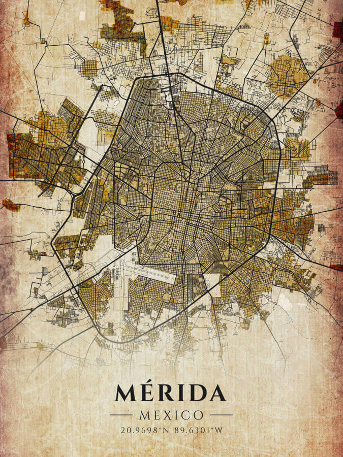 Merida Vintage Map