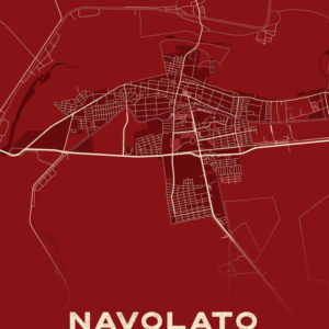 Navolato Mexico Map Print Cartel Style