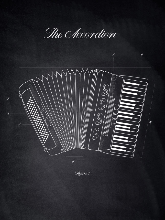 Accordion Poster Chalk Style
