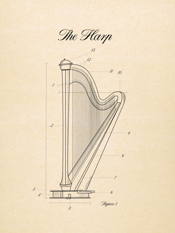 Harp Poster Paper Style