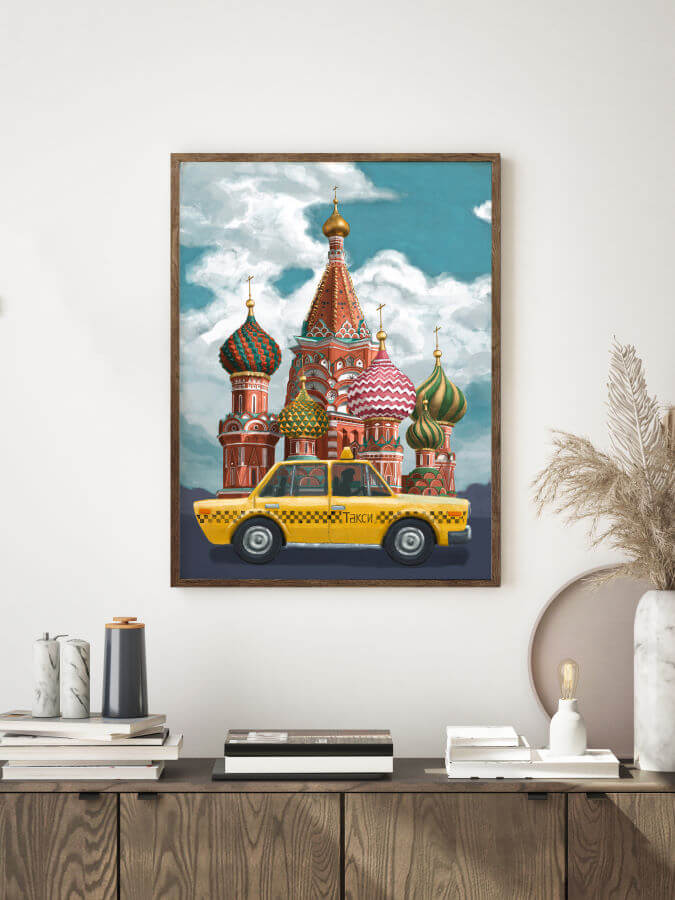 Moscow Poster Wall Art