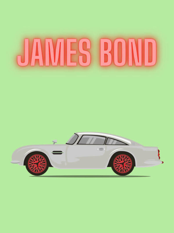 Aston Martin James Bond Green Background