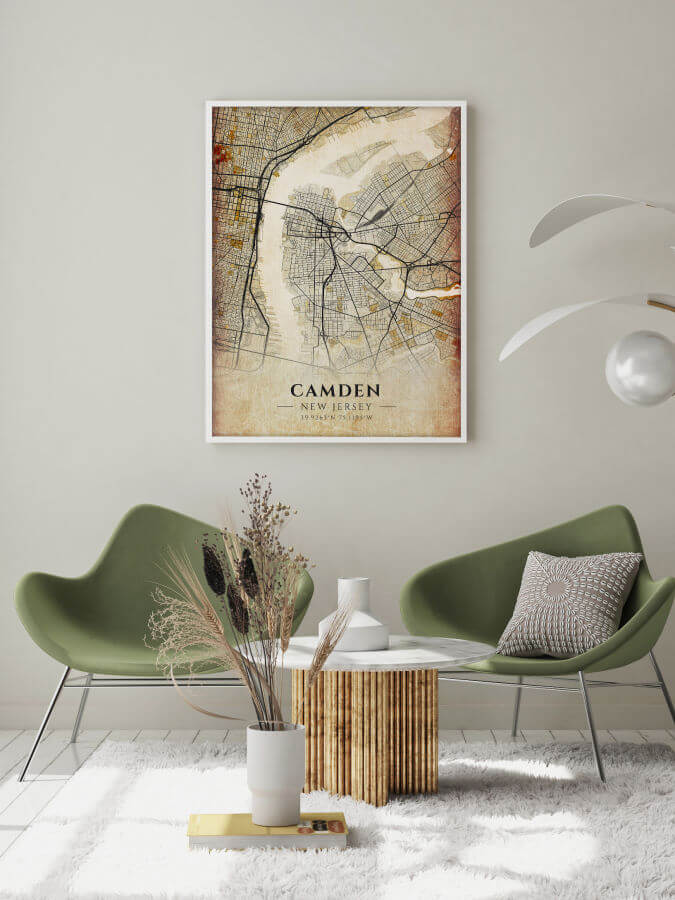 Camden Antique City Map Poster