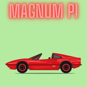 Ferrari 308 GTS Quattrovalvole Magnum Pi Green Background
