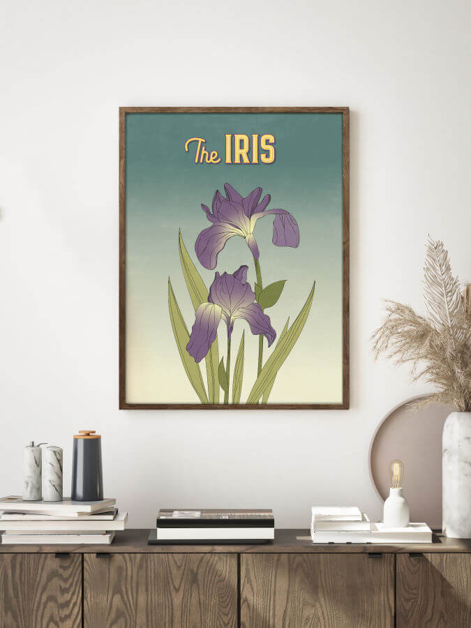 The Iris Print and Poster By: Larica Lim - Winter Museo