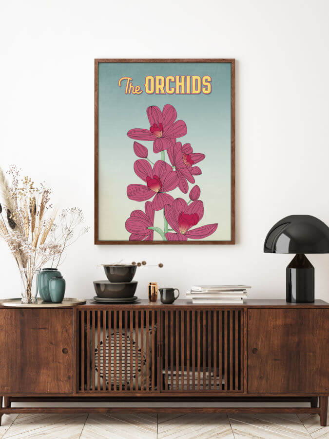 Orchids Flower Poster Wall Art