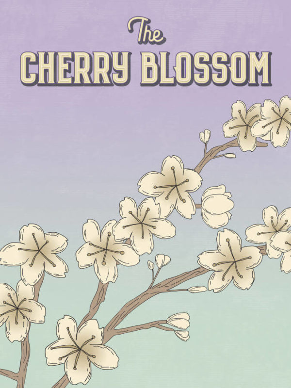 Pale Lilac Cherry Blossom Poster Wall Art