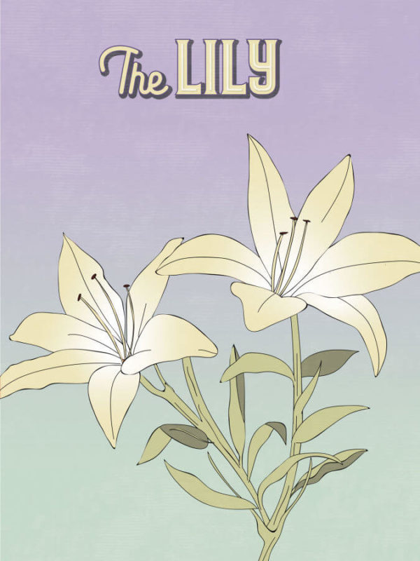 Pale Lilac Lily Poster Wall Art