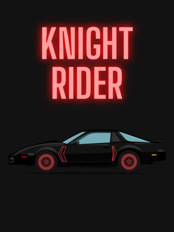 Pontiac Firebird Trans Am Knight Rider Black Background