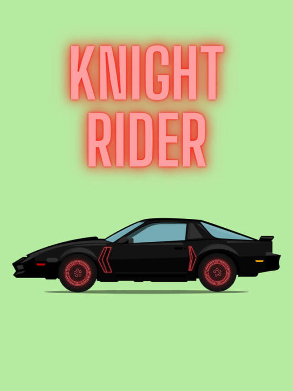 Pontiac Firebird Trans Am Knight Rider Green Background