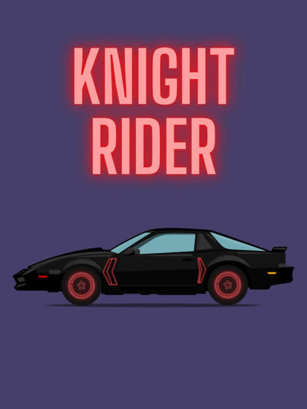 Pontiac Firebird Trans Am Knight Rider Purple Background