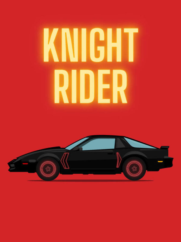 Pontiac Firebird Trans Am Knight Rider Red Background