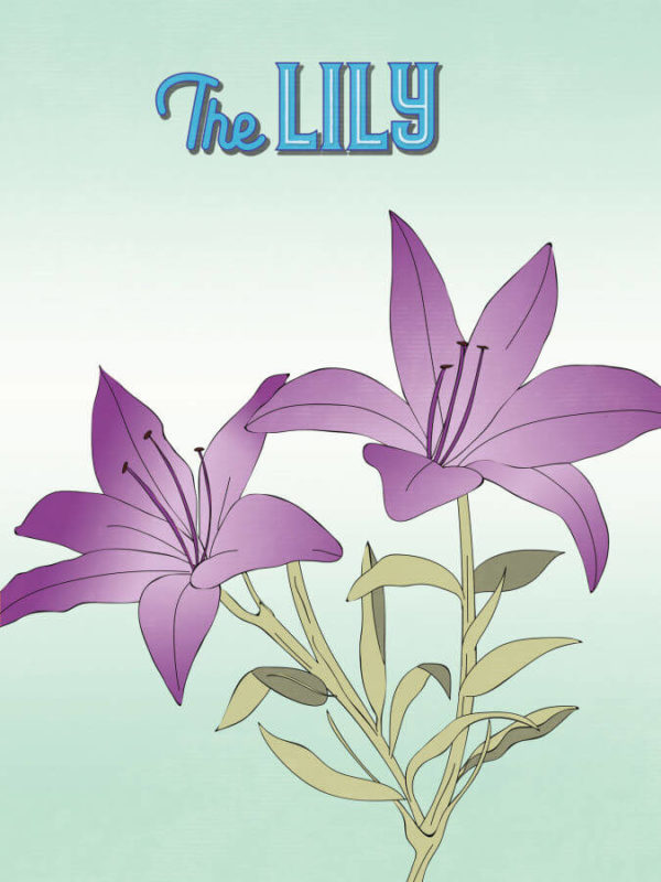 Strong Purple Lily Poster Wall Art