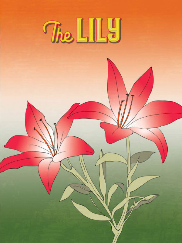 Vibrant Red Lily Poster Wall Art