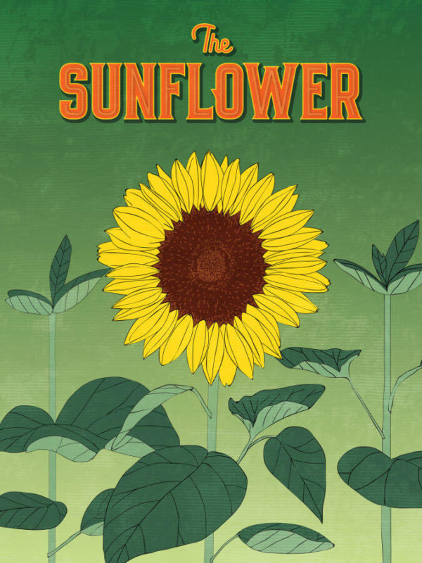 Warm Yellow Sunflower Poster Wall Art
