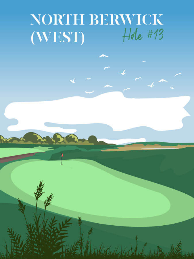 North Berwick (West) 13th Hole Poster