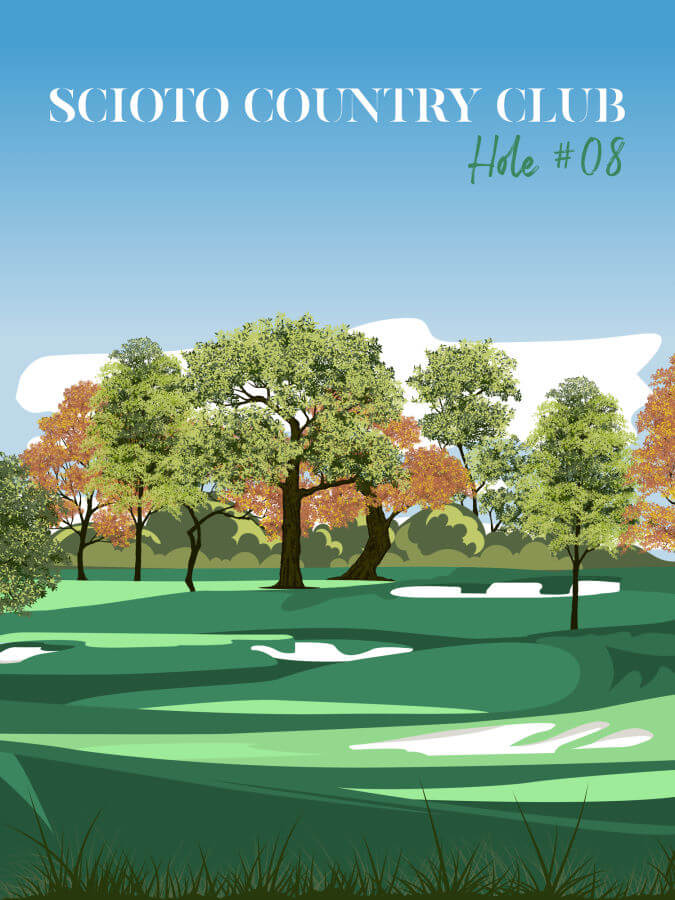Scioto Country Club 8th Hole Poster