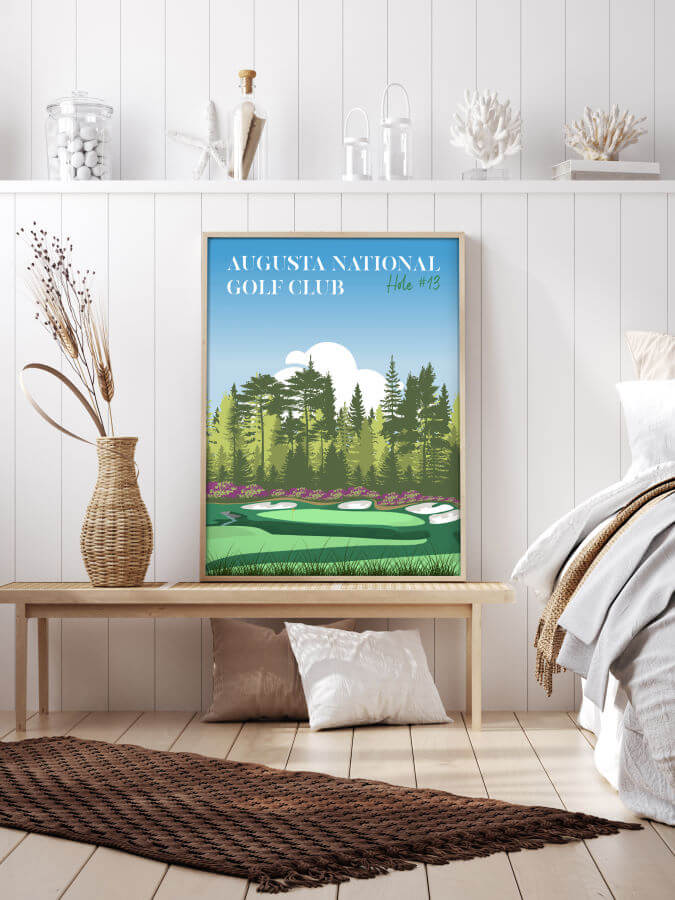 Augusta National Golf Club 13th Hole Golf Poster