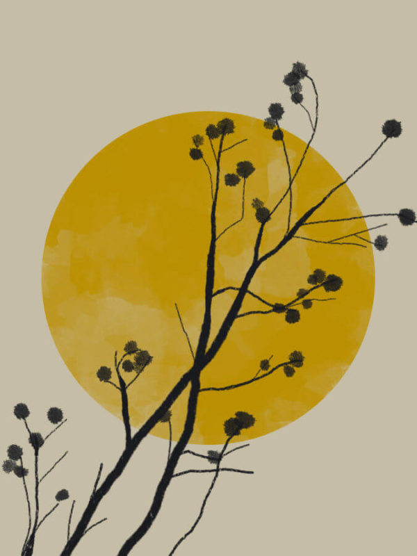 Branch Sun Original Abstract Poster