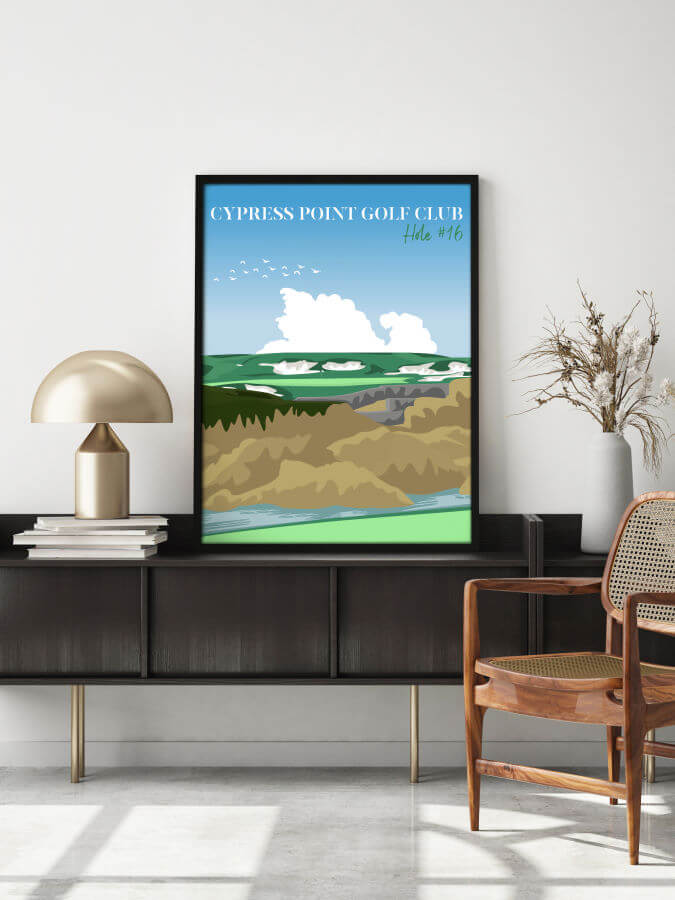 Cypress Point Golf Club 16th Hole Golf Poster