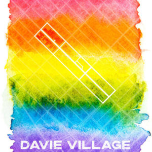 Davie Village Vancouver LGBTQ Map Poster