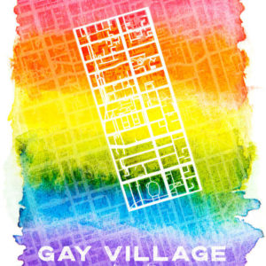 Gay Village Toronto LGBTQ Map Poster