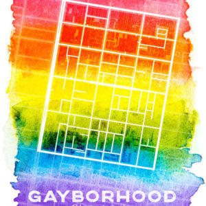 Gayborhood Philadelphia LGBTQ Map Poster