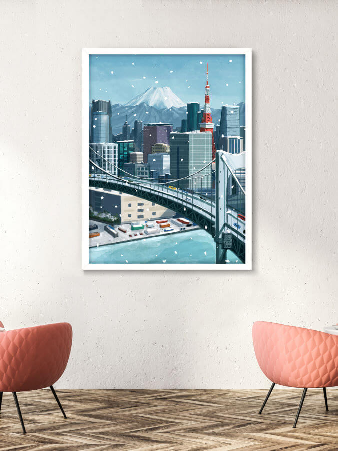 Iconic City Posters Tokyo Wall Art